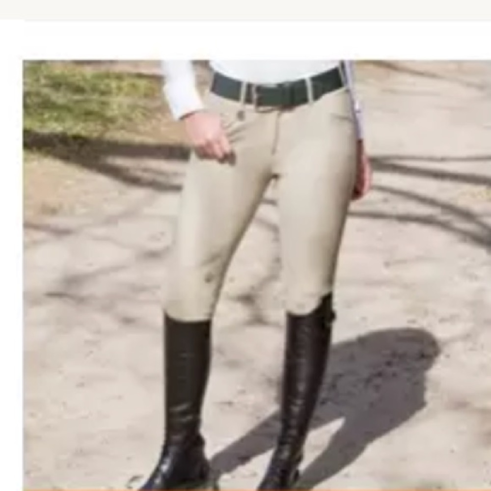 Ciara Riding Breeches Pant 26 US Knee Patch Khaki